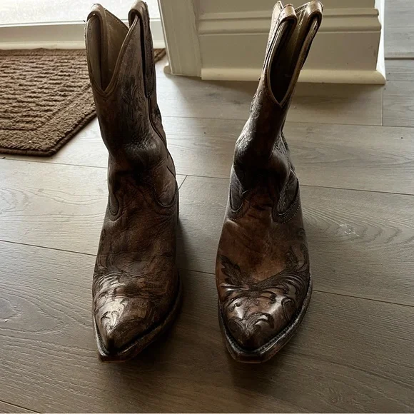 Women Ariat Boots Booties 10009529 7.5B Taupe - Picture 9 of 11